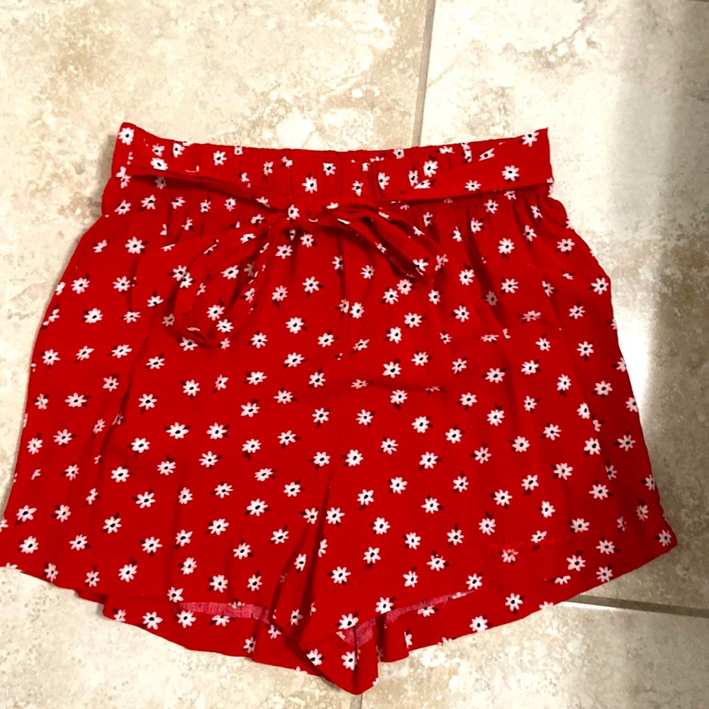 Shorts the have a tie in the front. Flowy shorts and good for summer.